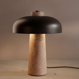 Design-Tischleuchte "CEP" - Sockel aus Marmor - 2 x G9