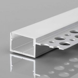 Profil für LED-Streifen - Einbau / Trimless - Einseitige Lippe - 9x20mm - Mit Diffusor - 2 Meter