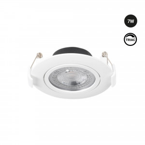 Schwenkbares LED-Einbaustrahler - 7W - Dimmbar TRIAC - 800lm - 3000K - Ausschnitt Ø73mm