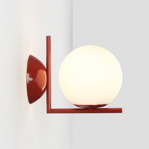 Wandlampe Glaskugel "ATOM" - E27 - Ø 15cm