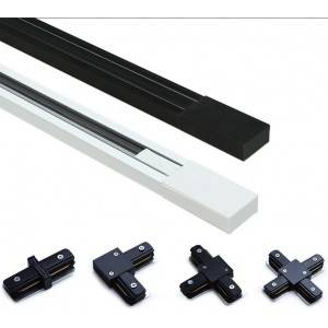 1-phase surface mounted track for LED spotlights - 2 m