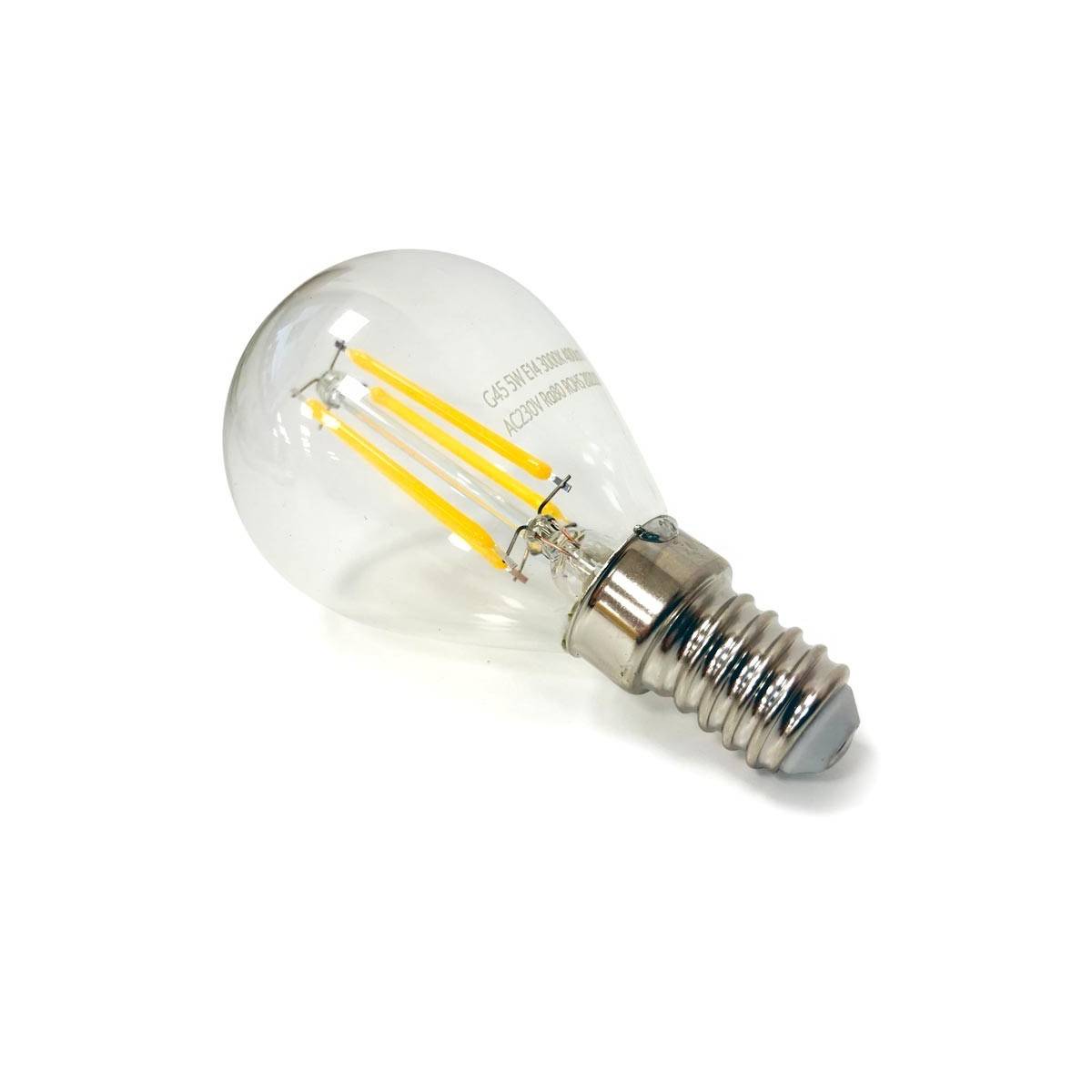 E14 G45 LED Filament Bulbs, 450lumens, CRI≥ 95+, Equivalent to 40W  Incandescent Bulbs, Warm White (2700K) , Non-Dimmable, E14 Screw Base LED  Glass Bulbs - China LED Light, LED Lamp