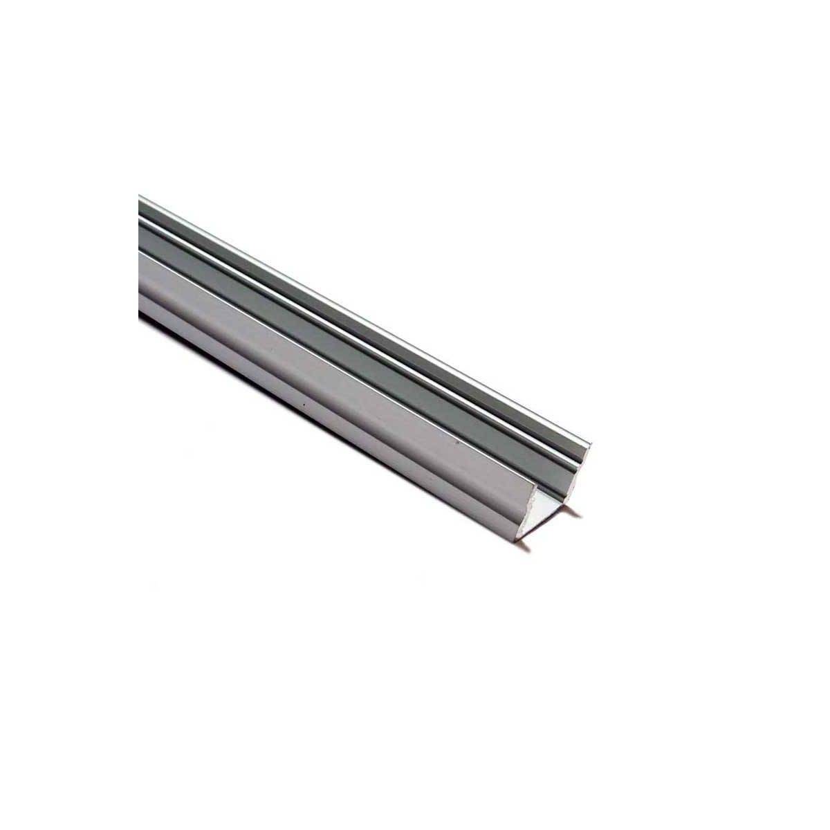 Extruded aluminum surface profile 17x15mm