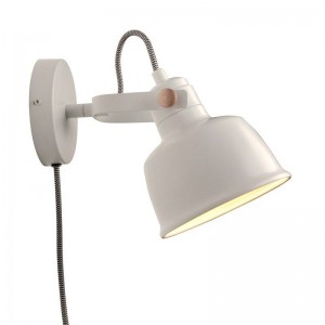 KUKKA" interior wall light with switch and socket