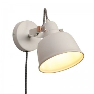 KUKKA" interior wall light with switch and socket