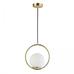 Crystal ball ceiling pendant lamp "KATE".