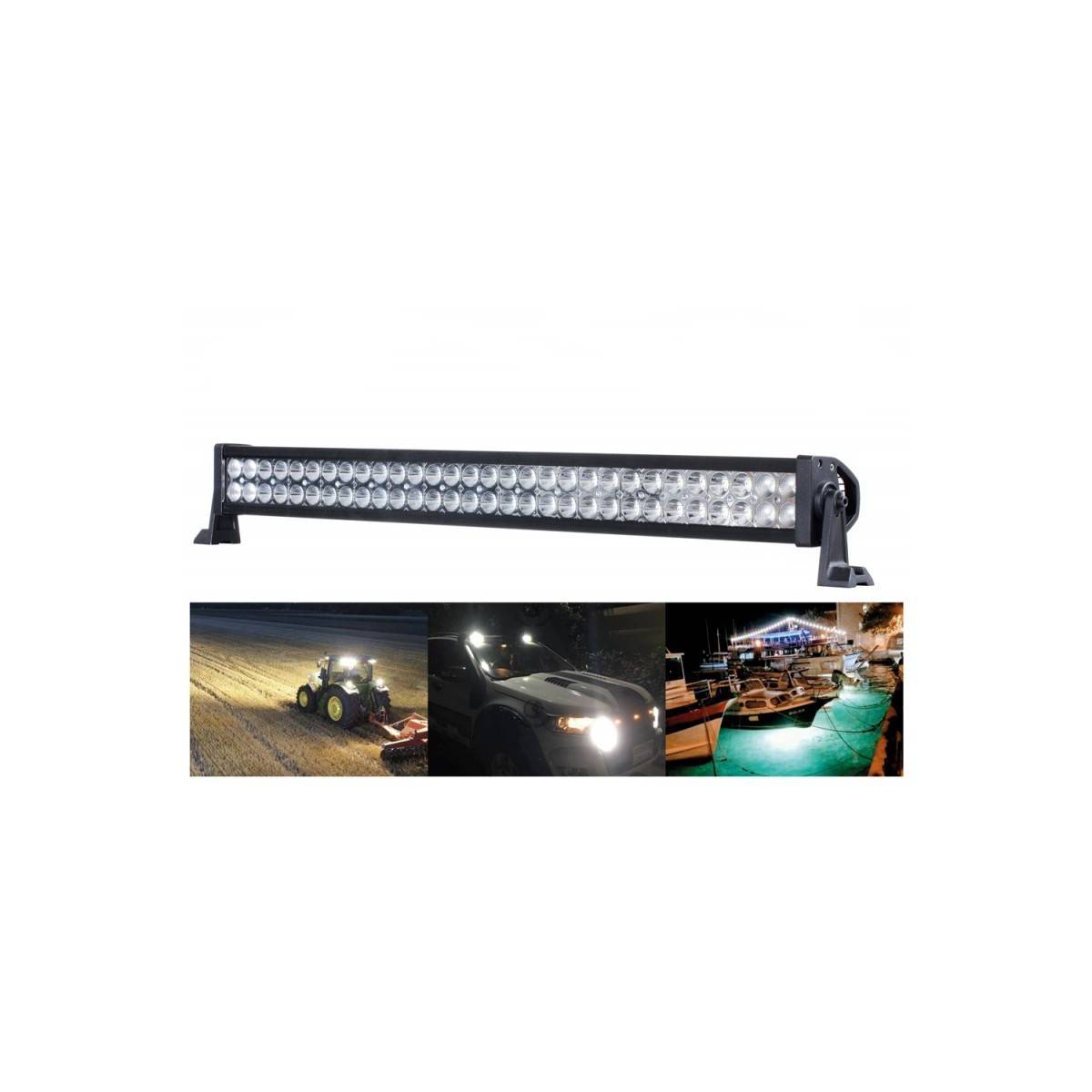 Barre LED 4x4 - Rampe LED 4x4 - 240W - 1280mm - 24 leds