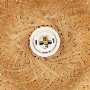 Interior wicker wall lamp