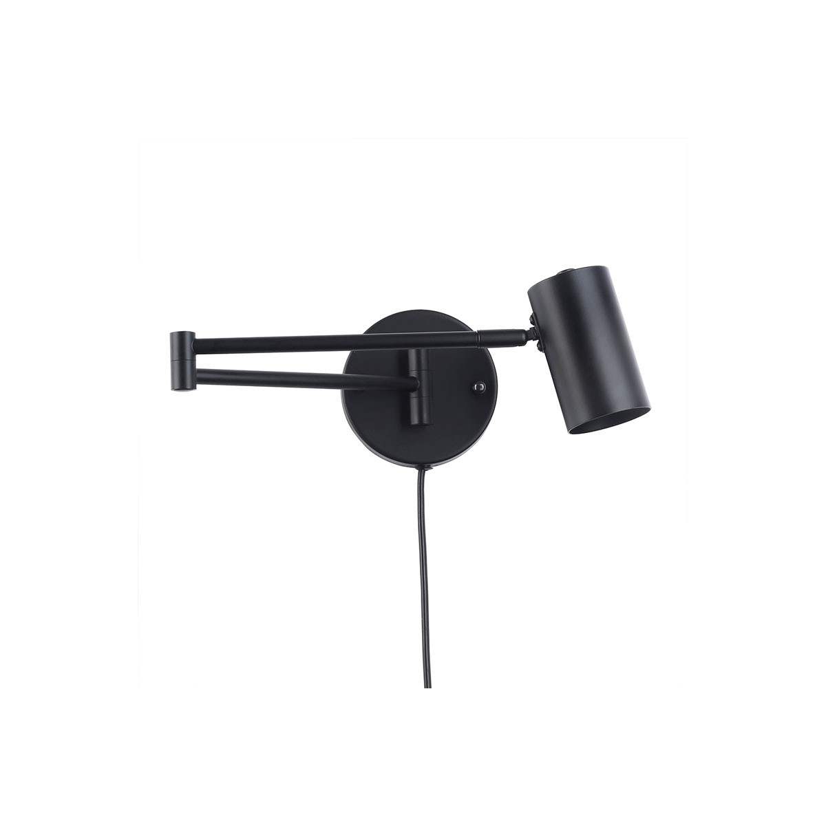 Articulated Wall Light "LISA" Black - 40W - IP20, Socket G45