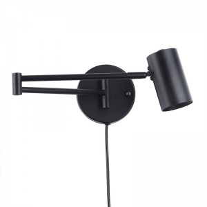 Articulated Wall Light "LISA" Black - 40W - IP20, Socket G45