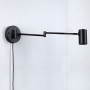 Articulated Wall Light "LISA" Black - 40W - IP20, Socket G45