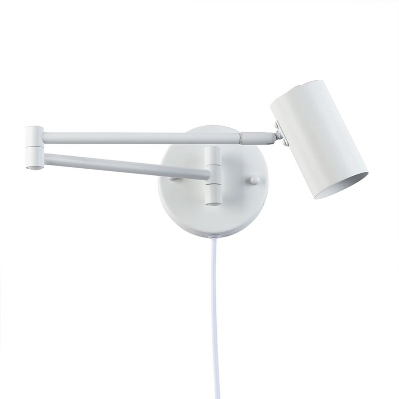 Articulated Wall Light "LISA" White - 40W - IP20, Socket G45