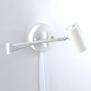 Articulated Wall Light "LISA" White - 40W - IP20, Socket G45