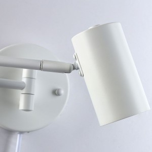 Articulated Wall Light "LISA" White - 40W - IP20, Socket G45