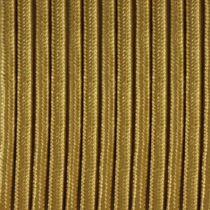 Round electric cable in Golden Silk effect fabric