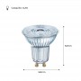 PARATHOM PRO PAR16 PAR16 50 GU10 36° 6W 2700K bulb