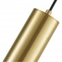 Golden tube pendant lamp