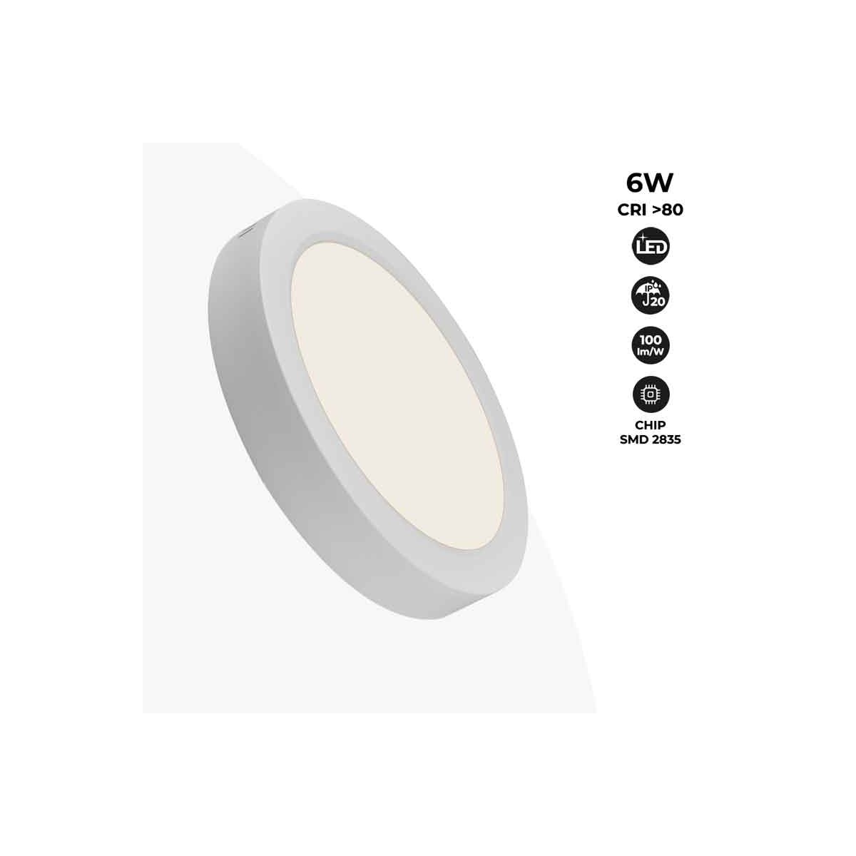 Surface mounted LED ceiling lamp 6W High Efficiency