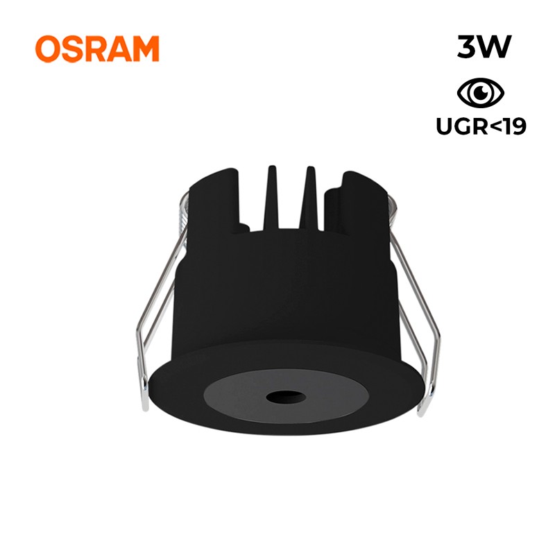 Downlight LED recessed Mini 3W Low UGR 40x32,1mm