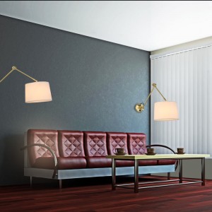 Cylindrical wall lamp with classic design and articulated design "ELBOW" E27