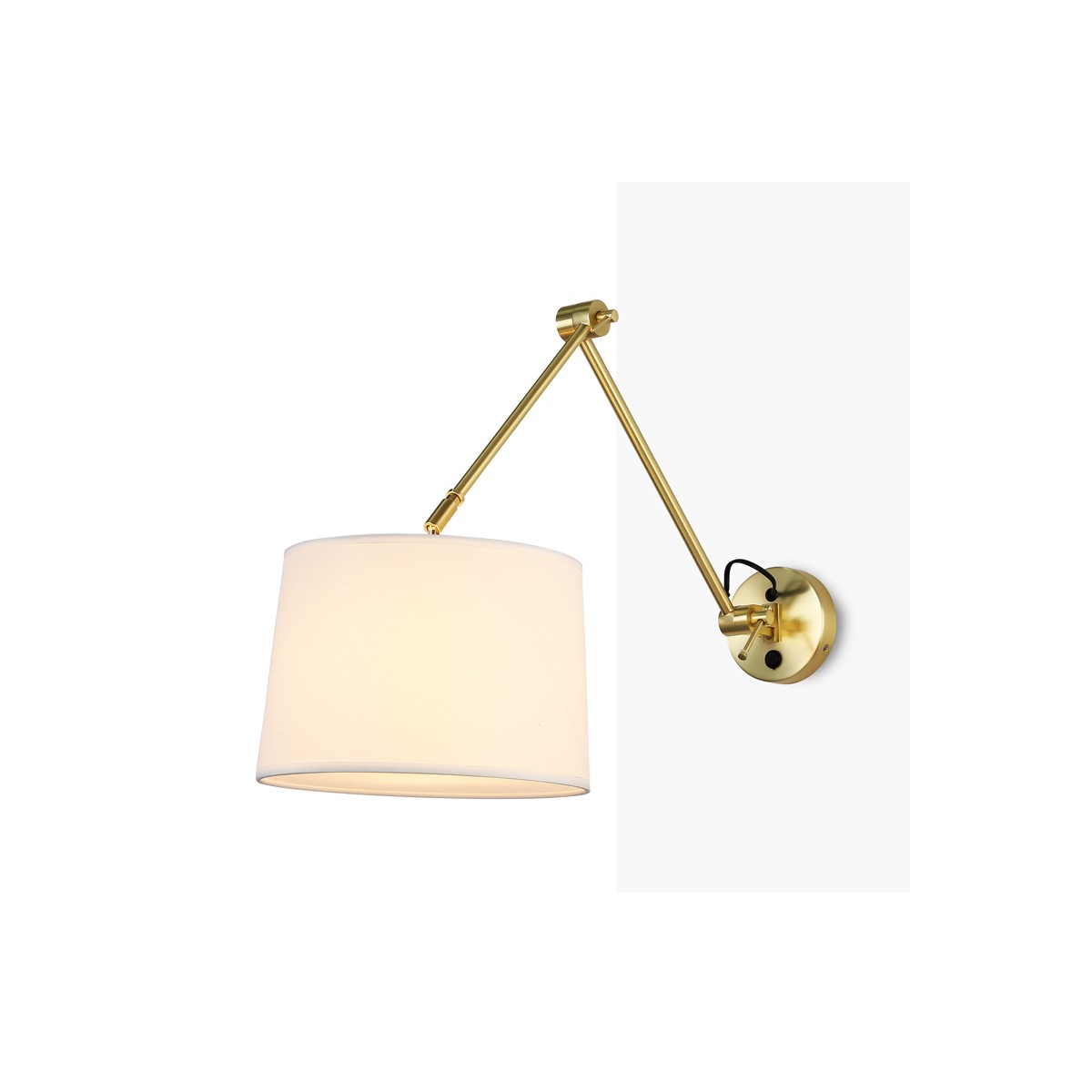 Gold wall sconce