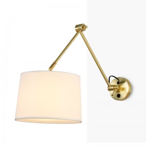 Gold wall sconce