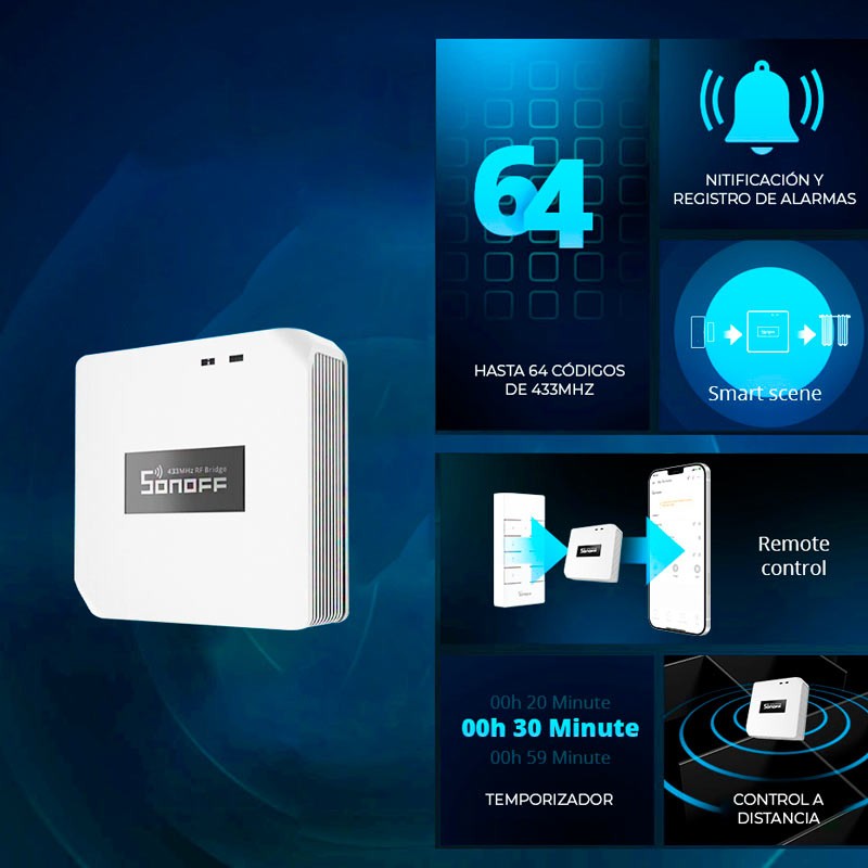 Sonoff RF Bridge R2 433MHz RF-WiFi Bridge