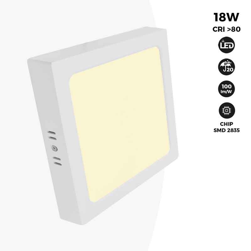 Square LED Ceiling Lamp 18W High Efficiency