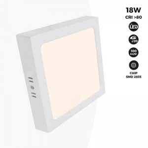 Square LED Ceiling Lamp 18W High Efficiency