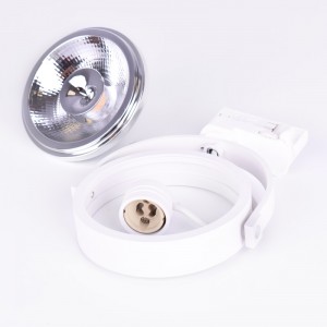 Pack 3-Phase LED Track Spotlight + LED AR111 GU10 Bulb