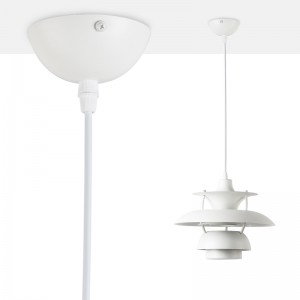 White Design Pendant Lamp "YOHAN" E27