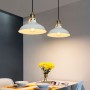 Industrial retro pendant lamp "MANACOR" with metal dome