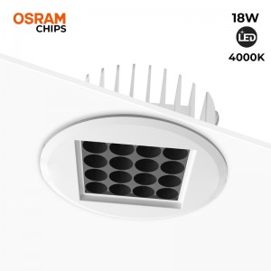 Downlight Led 18W 24º UGR18 Osram Chip