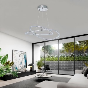 pendant lamp with irregular tubular design