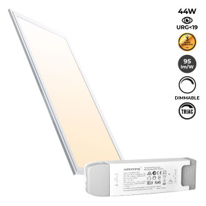 TRIAC Dimmable LED Panel TRIAC recessed 120x30cm 44W 3980LM UGR19