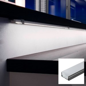 aluminum profile for surface led strip 17x8mm