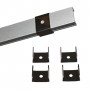 aluminum profile for surface led strip 17x8mm