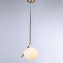 Crystal ball pendant light "HERMI" - E27