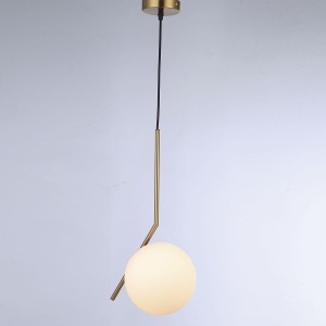 Crystal ball pendant light "HERMI" - E27