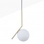 Crystal ball pendant light "HERMI" - E27