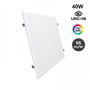 Recessed LED Panel 60X60 cm - OSRAM Driver - 40W - UGR18 - CRI90 - With mounting KIT