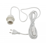 Cable with plug and switch WHITE