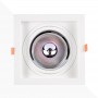 Pack x 4 - Square cardan type downlight ring for QR111 or AR111 bulb - Cutting 155 x 155 mm