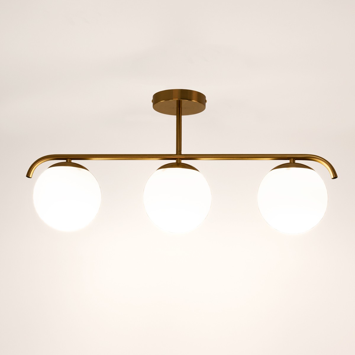 TALÍ" triple interior ceiling lamp - Metal and glass - 3xE27