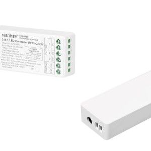 LED Strip Controller 2 in 1- Single color - Dual white - 12/24V DC - 2.4G - WiFi - MiBoxer - FUT035W+