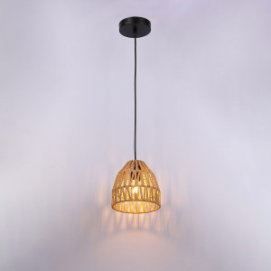 Woven paper pendant lamp "Rems" - E27