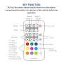 Remote control for IC RGB/RGBW SPI LED strip controller - 1 Zone - RF 2.4G