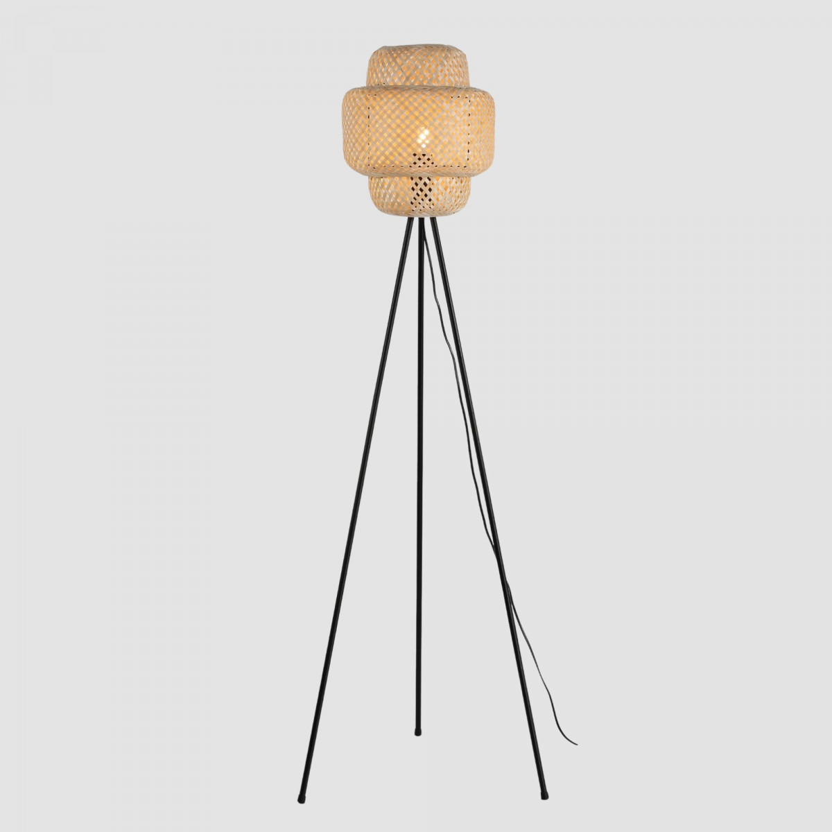 Wicker floor lamp "Onna".