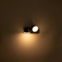 Double outdoor wall light "Tura" - 20,5W - Adjustable - 3000K - IP54