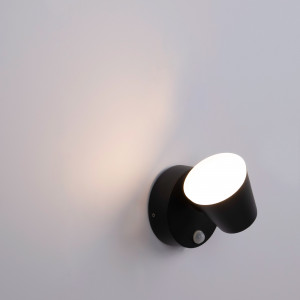 Outdoor wall light with PIR sensor "Stan" - 12,5W - Adjustable - 3000K - IP54